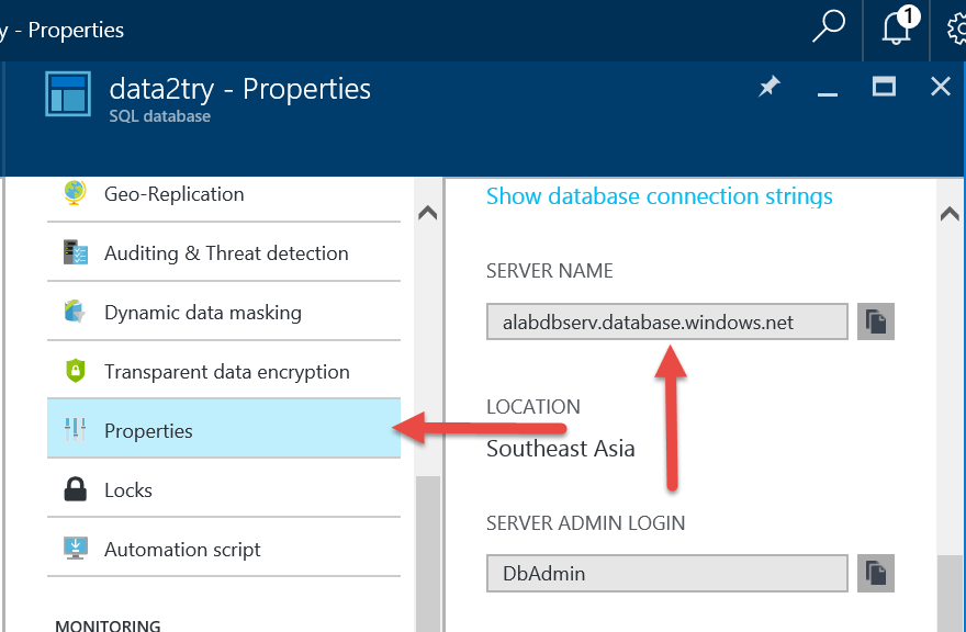 SQL Database Server Name