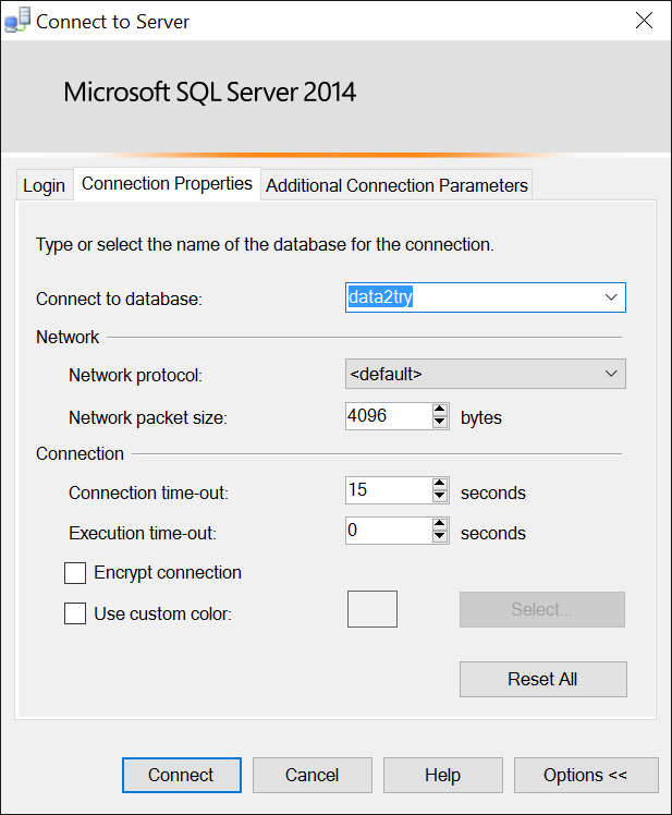 Connect to Database